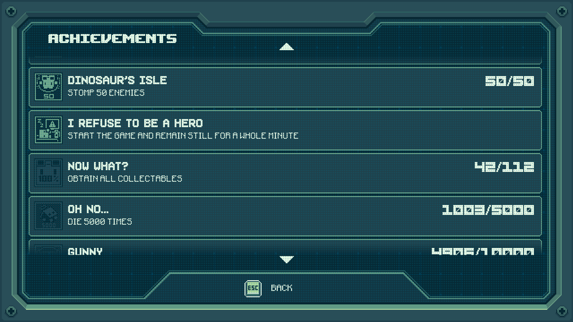 Achievements System Screenshot 2