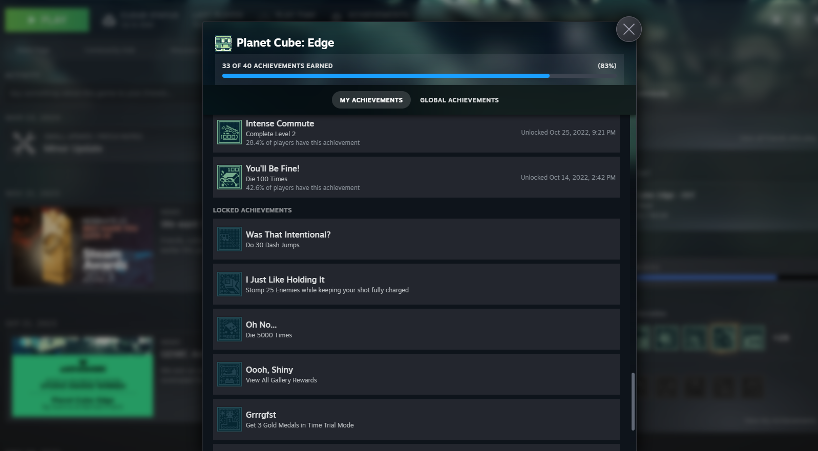 Achievements System Screenshot 3